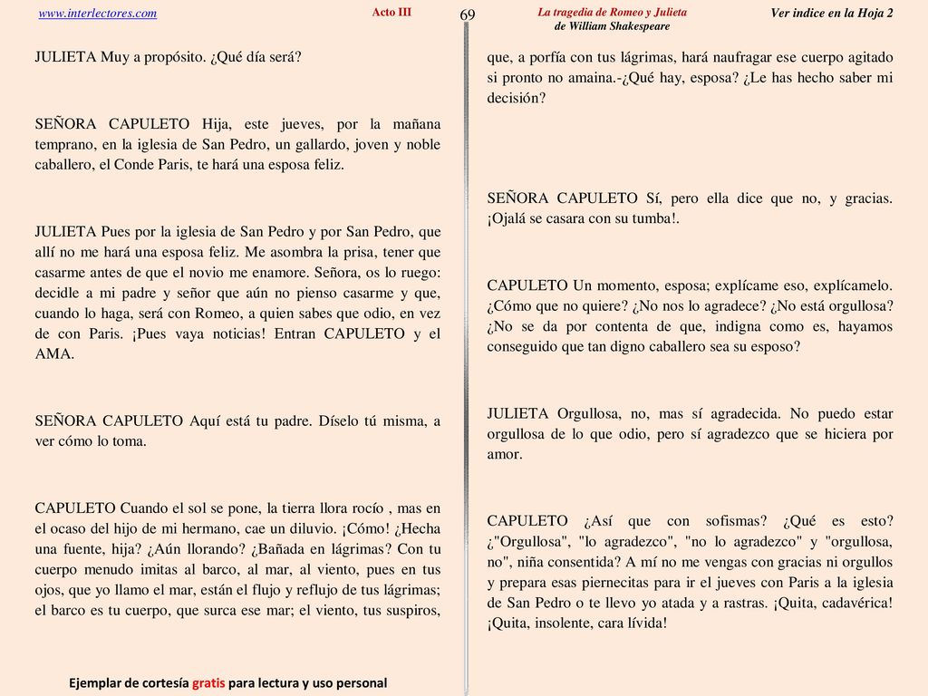 69 Ejemplar de cortesía gratis para lectura y uso personal