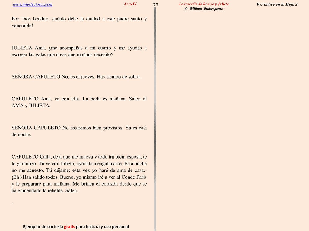 77 Ejemplar de cortesía gratis para lectura y uso personal