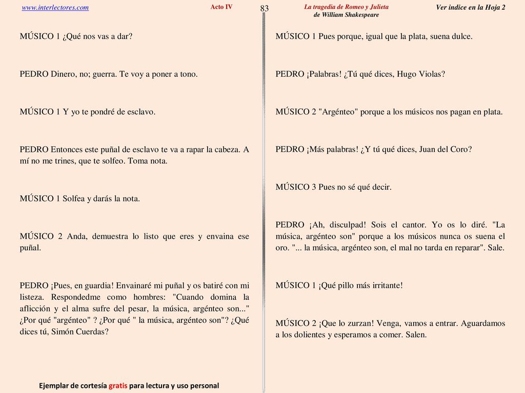 83 Ejemplar de cortesía gratis para lectura y uso personal