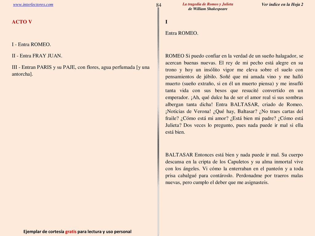 84 Ejemplar de cortesía gratis para lectura y uso personal