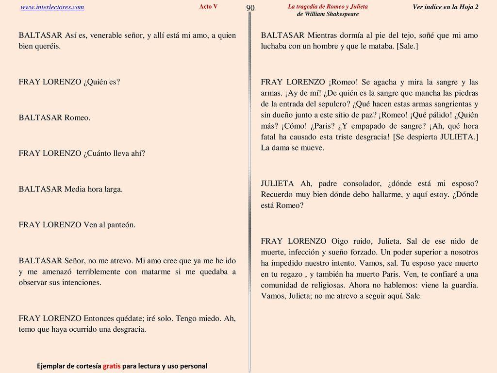90 Ejemplar de cortesía gratis para lectura y uso personal