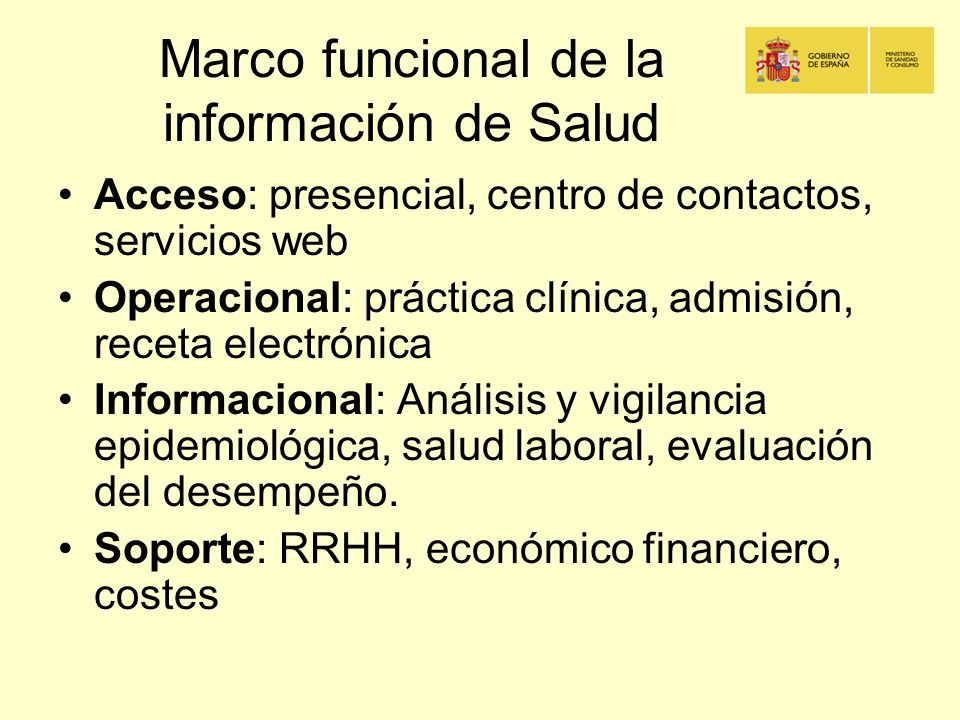 Marco funcional de la información de Salud