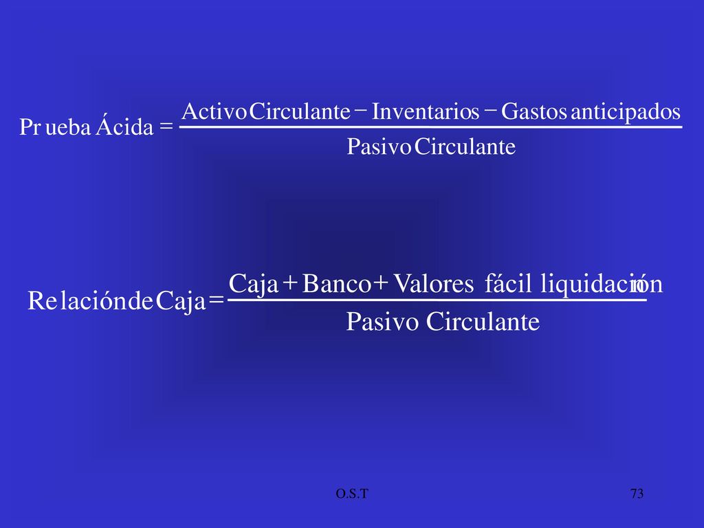 Circulante Pasivo n liquidación fácil Valores Banco Caja de lación Re