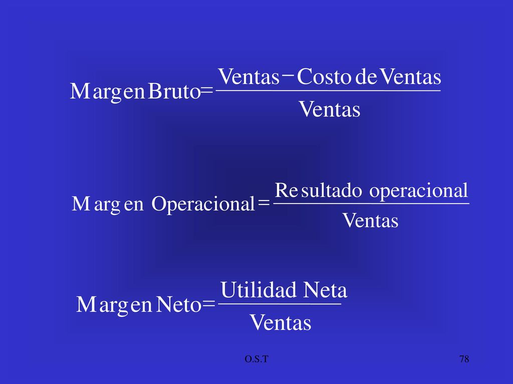 Ventas de Costo Bruto en arg M - = Ventas Neta Utilidad Neto en arg M