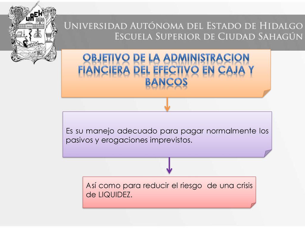 OBJETIVO DE LA ADMINISTRACION FIANCIERA DEL EFECTIVO EN CAJA Y BANCOS