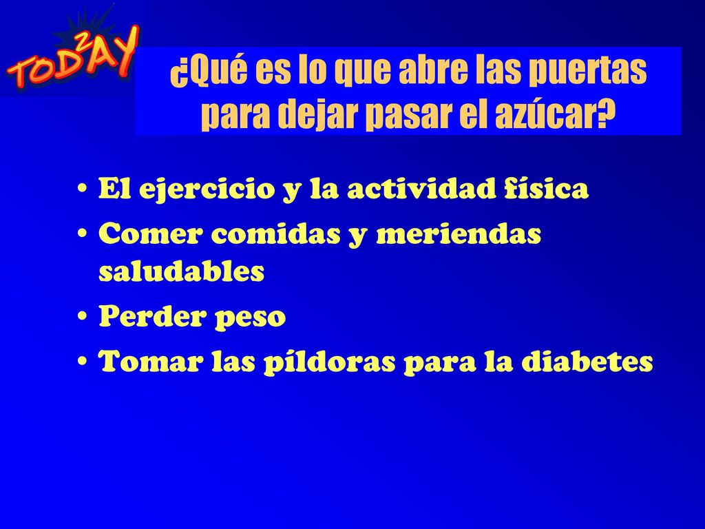 ¿Qué es lo que abre las puertas para dejar pasar el azúcar