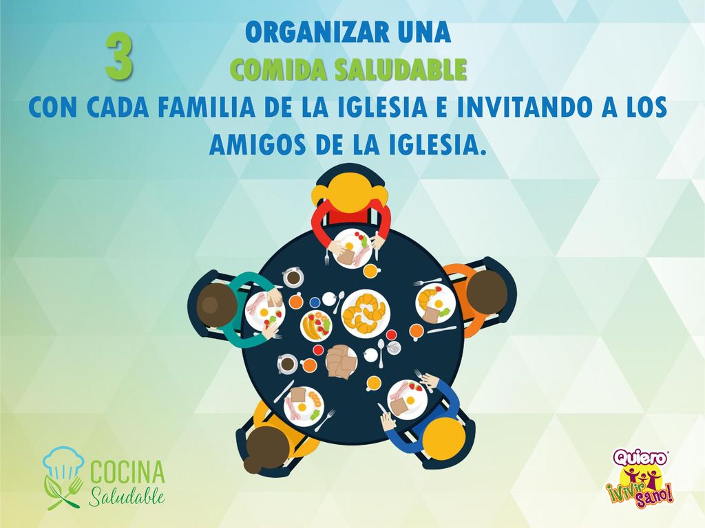 CON CADA FAMILIA DE LA IGLESIA E INVITANDO A LOS AMIGOS DE LA IGLESIA.