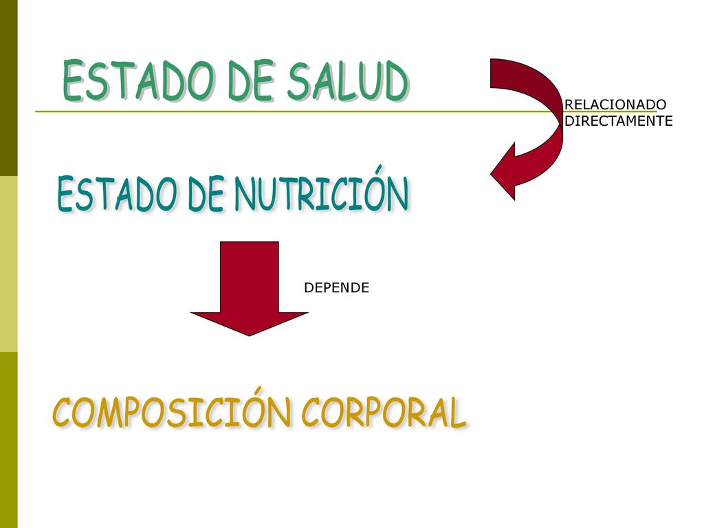 COMPOSICIÓN CORPORAL ESTADO DE SALUD ESTADO DE NUTRICIÓN
