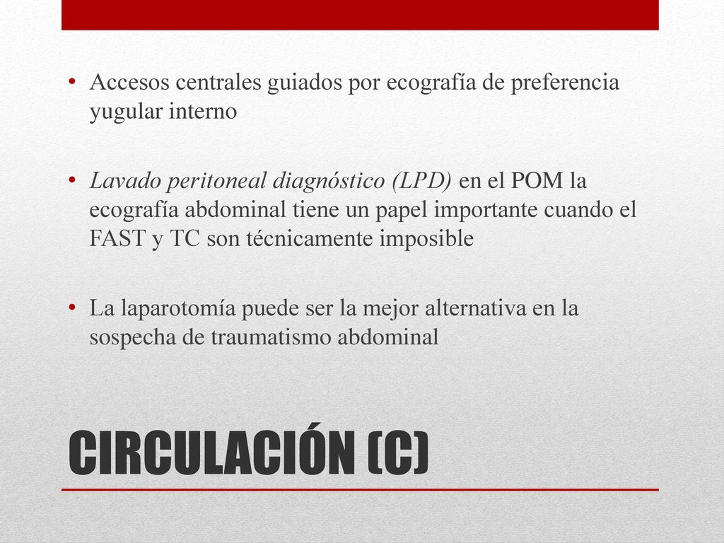 Accesos centrales guiados por ecografía de preferencia yugular interno