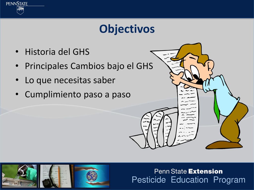 Objectivos Historia del GHS Principales Cambios bajo el GHS