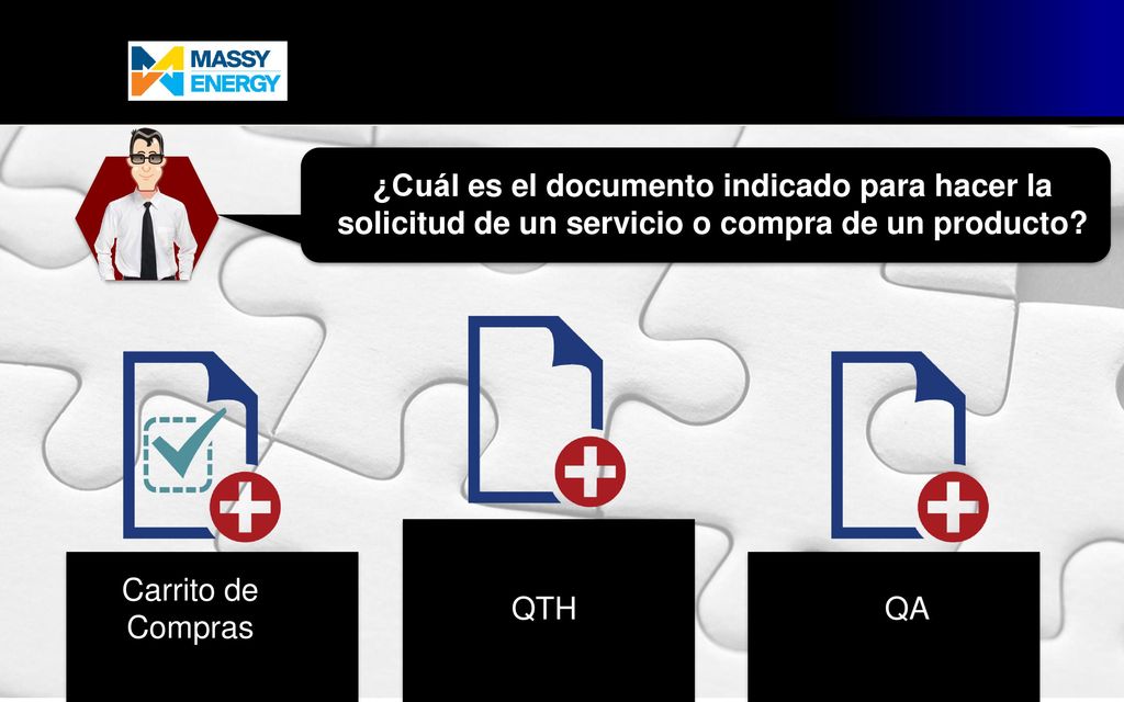 ¿Cuál es el documento indicado para hacer la solicitud de un servicio o compra de un producto