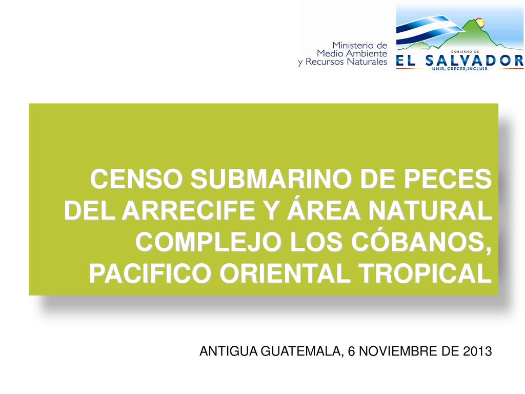 CENSO SUBMARINO DE PECES DEL ARRECIFE Y ÁREA NATURAL COMPLEJO LOS CÓBANOS, PACIFICO ORIENTAL TROPICAL
