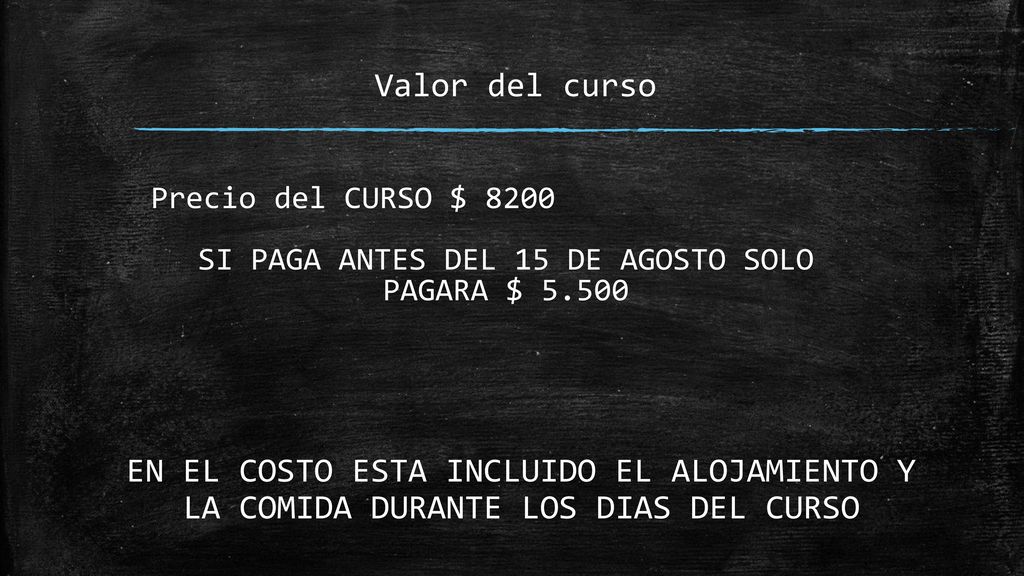 SI PAGA ANTES DEL 15 DE AGOSTO SOLO PAGARA $ 5.500