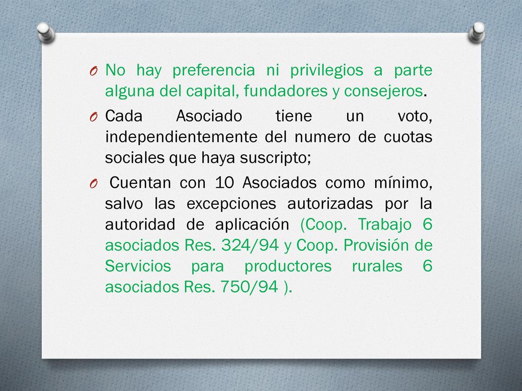 No hay preferencia ni privilegios a parte alguna del capital, fundadores y consejeros.