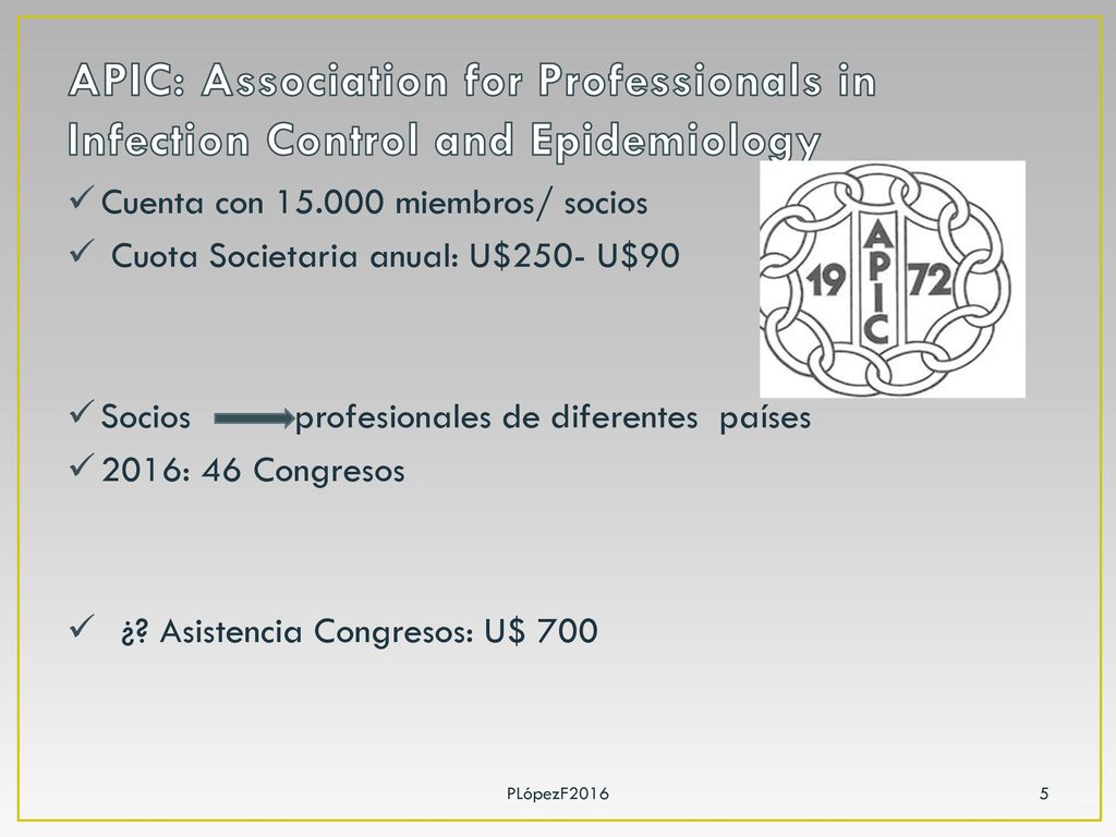 APIC: Association for Professionals in Infection Control and Epidemiology