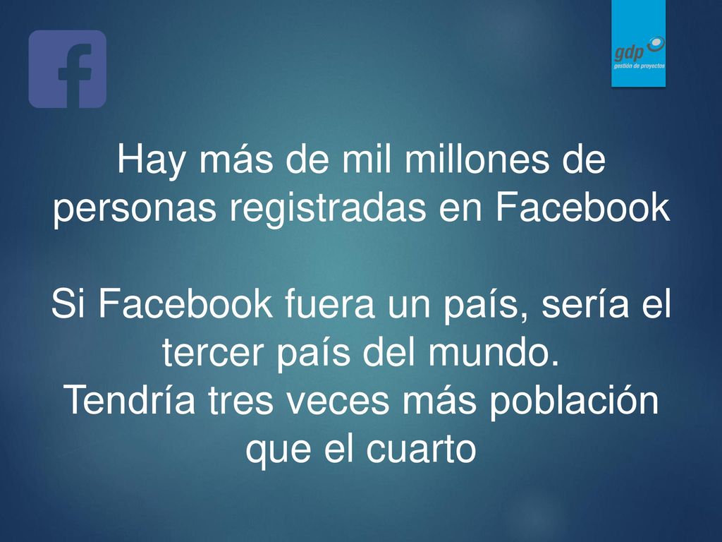Hay más de mil millones de personas registradas en Facebook