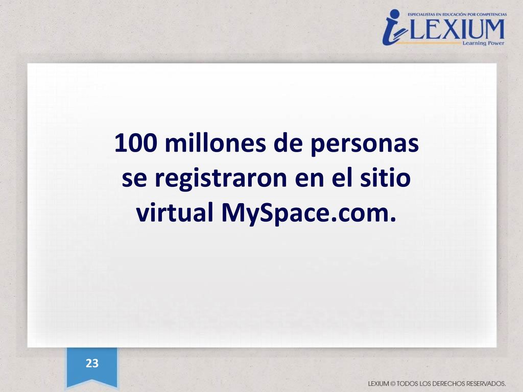 100 millones de personas se registraron en el sitio virtual MySpace