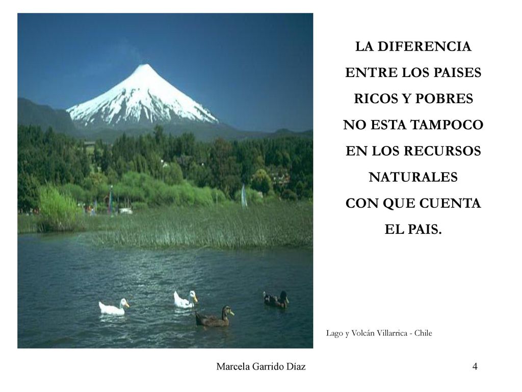LA DIFERENCIA ENTRE LOS PAISES RICOS Y POBRES NO ESTA TAMPOCO