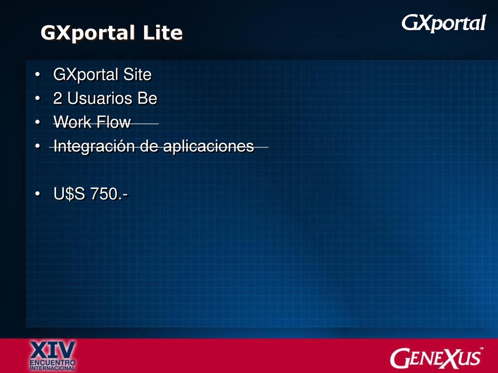 GXportal Lite GXportal Site 2 Usuarios Be Work Flow