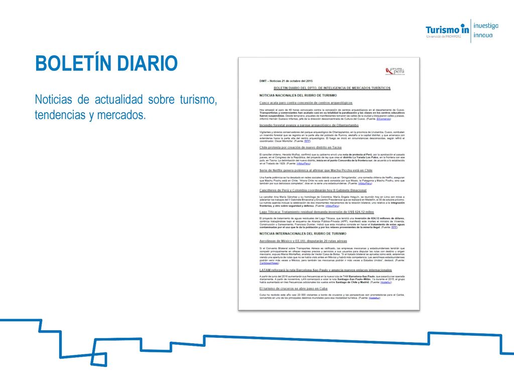 BOLETÍN DIARIO Noticias de actualidad sobre turismo, tendencias y mercados.