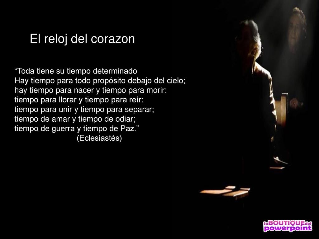 El reloj del corazon Toda tiene su tiempo determinado