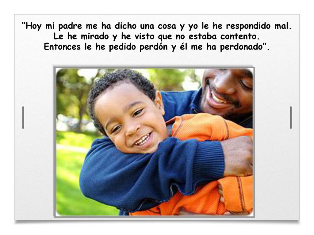 Hoy mi padre me ha dicho una cosa y yo le he respondido mal