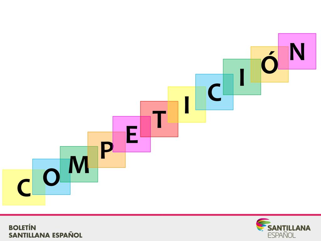 N Ó. I. C. I. T. E. P. M. Propón a los alumnos una competición. Habrá dos grupos.