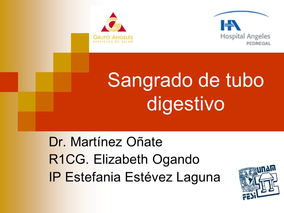 Sangrado de tubo digestivo