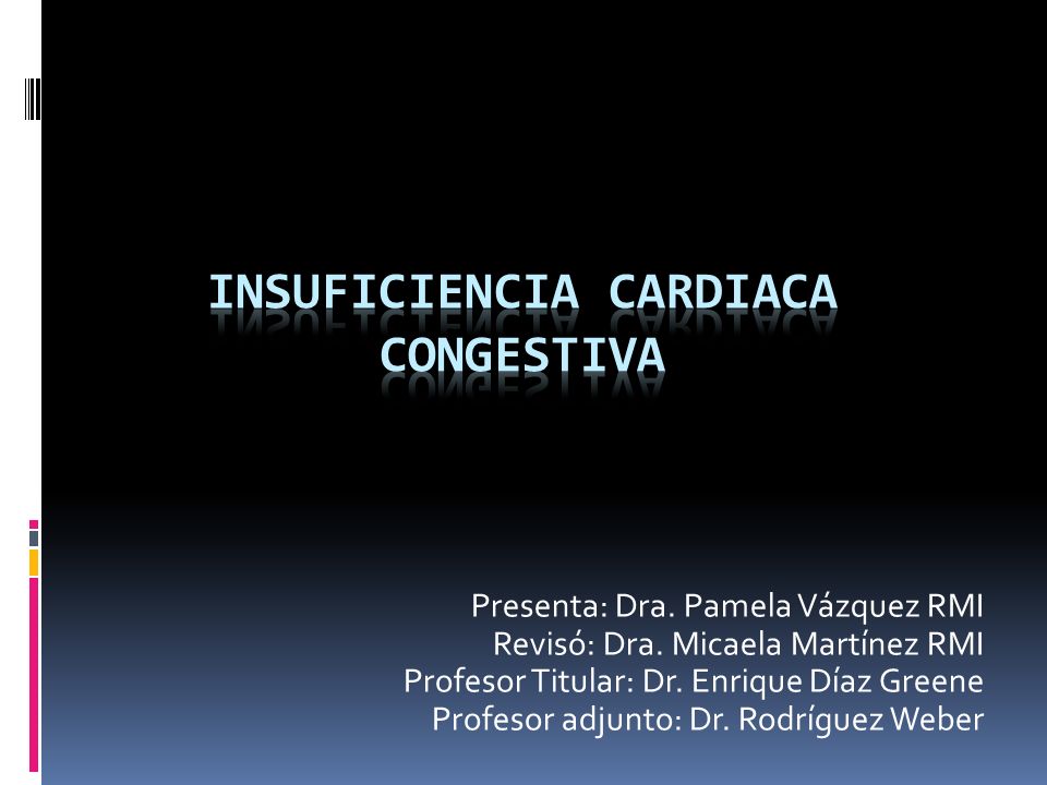 Insuficiencia cardiaca congestiva