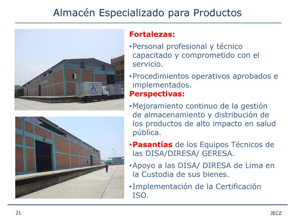 Almacén Especializado para Productos