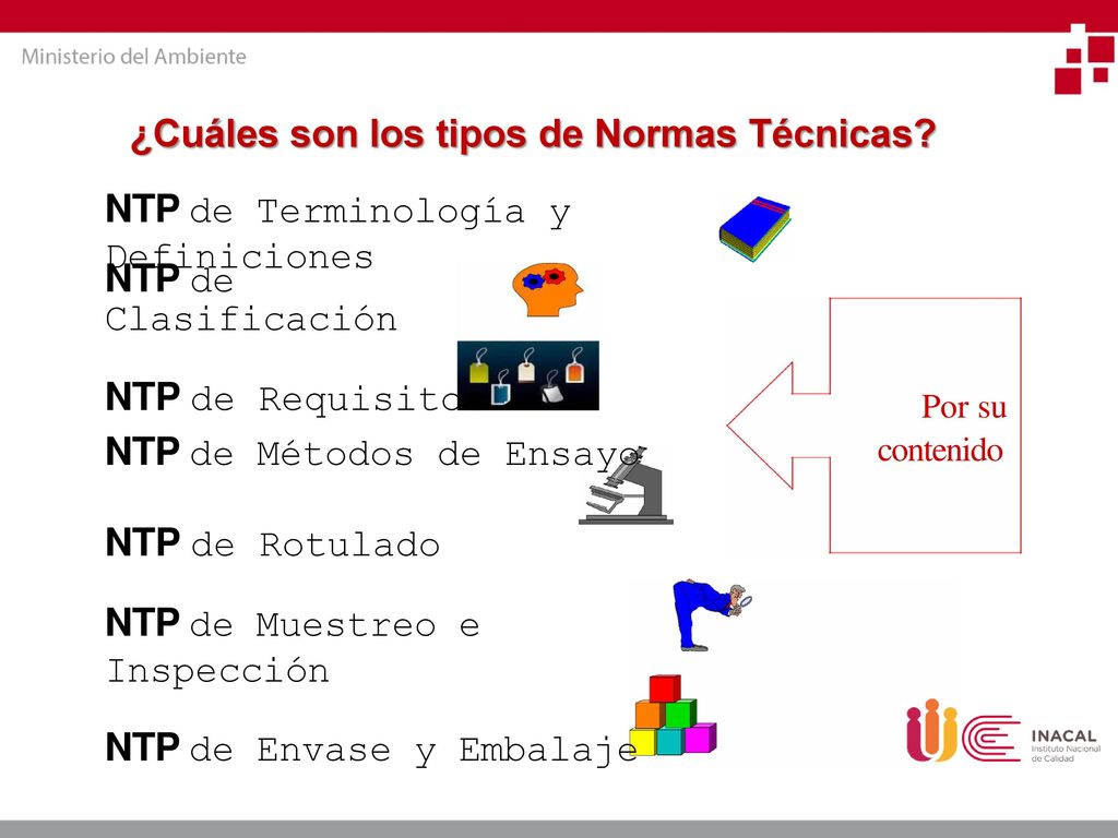 ¿Cuáles son los tipos de Normas Técnicas