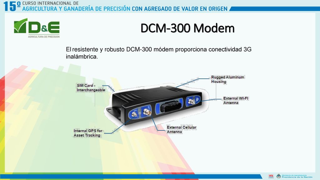DCM-300 Modem El resistente y robusto DCM-300 módem proporciona conectividad 3G inalámbrica.