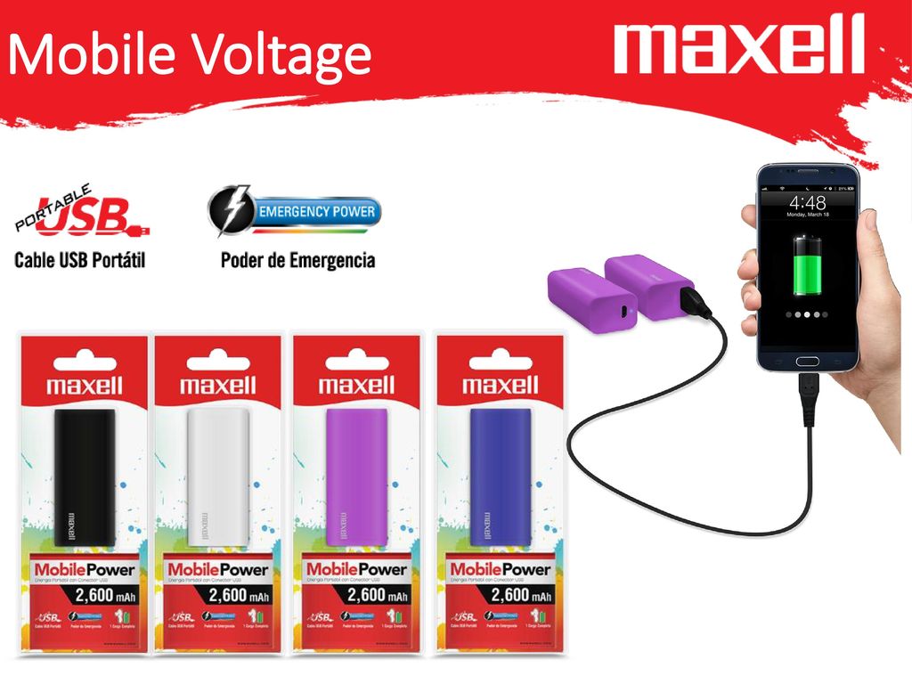 Mobile Voltage Se alimentan con conexión USB de 1.5W x 2