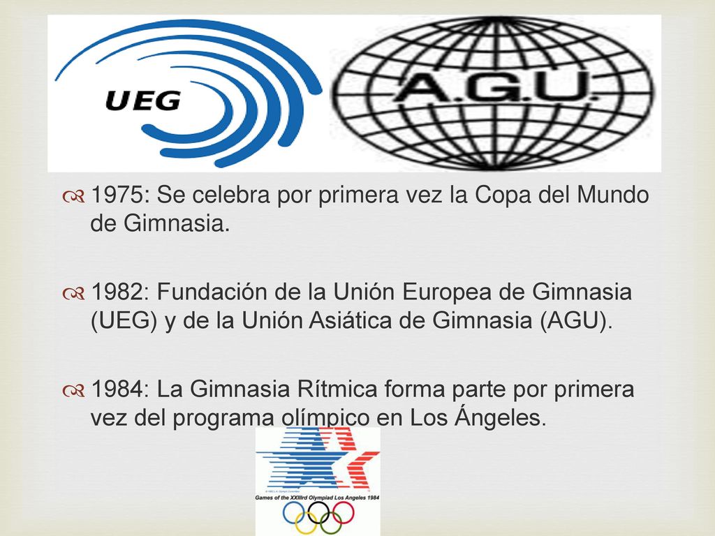 1975: Se celebra por primera vez la Copa del Mundo de Gimnasia.