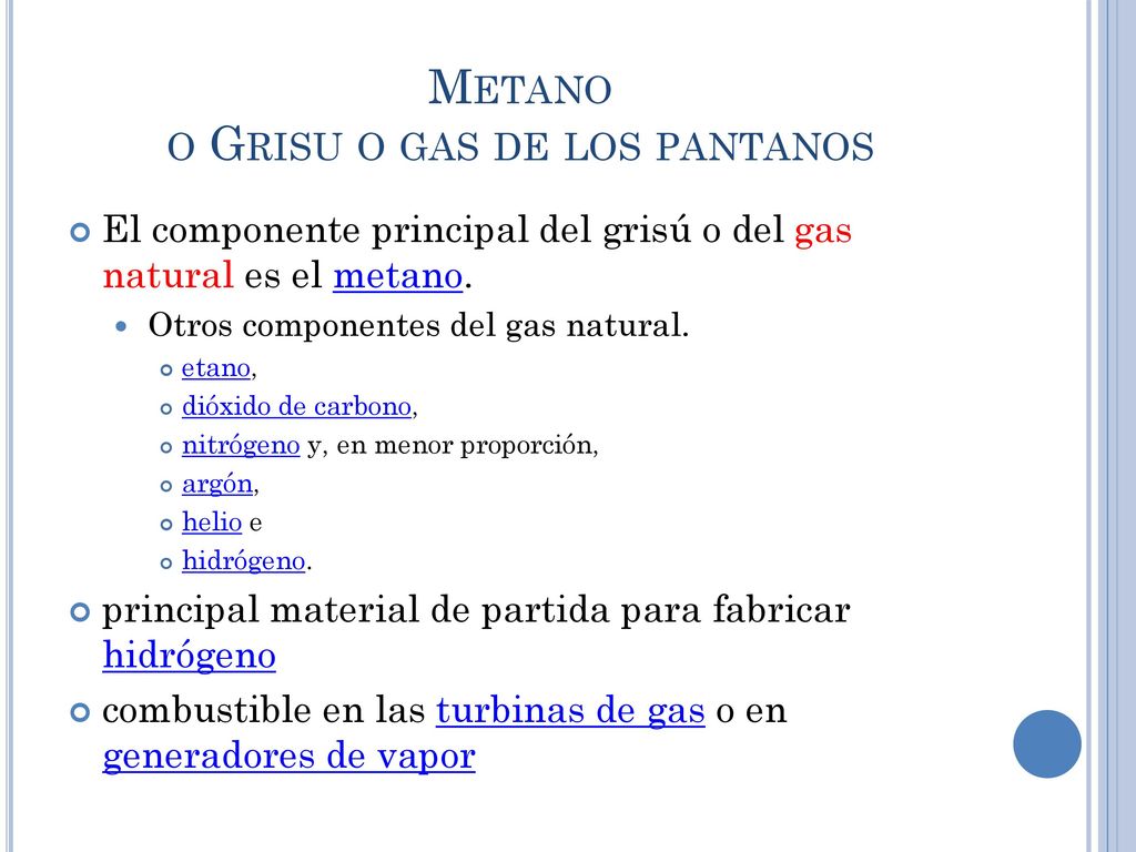 Fuentes de metano Descomposición de residuos orgánicos por bacterias.