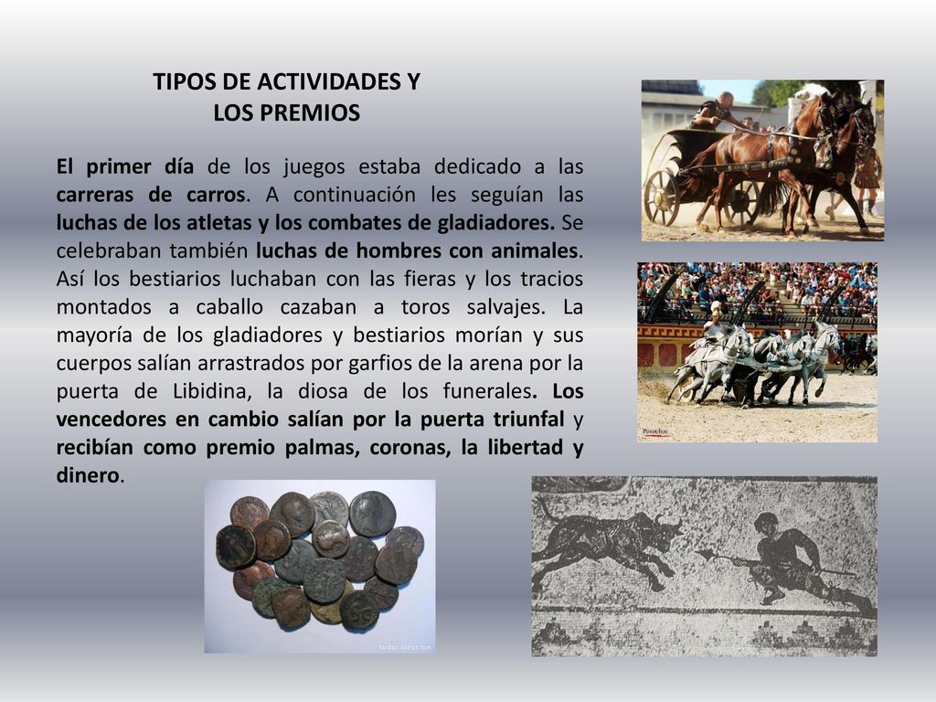 TIPOS DE ACTIVIDADES Y LOS PREMIOS