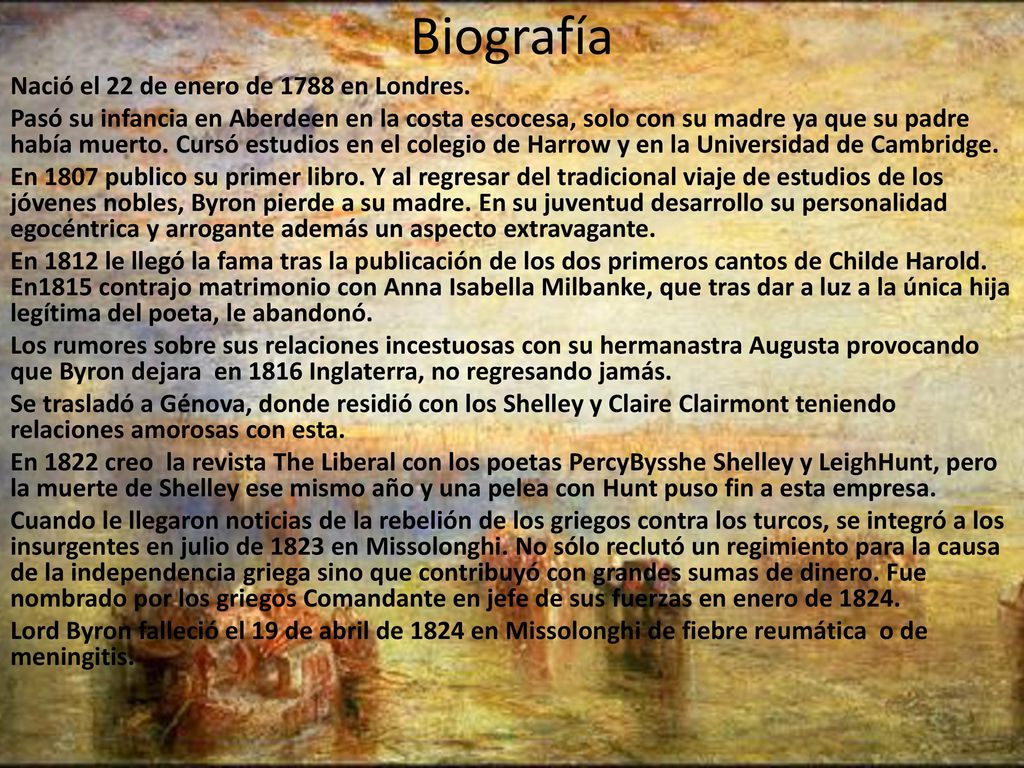 Biografía Nació el 22 de enero de 1788 en Londres.