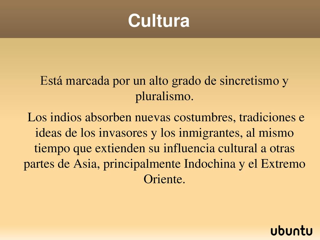 Está marcada por un alto grado de sincretismo y pluralismo.