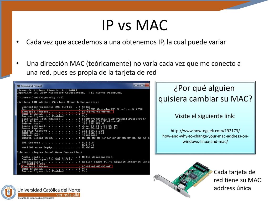 IP vs MAC ¿Por qué alguien quisiera cambiar su MAC