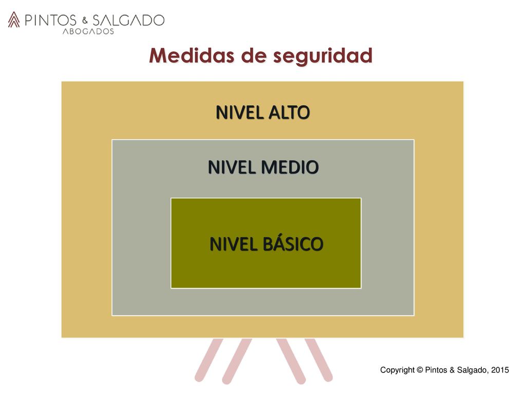 Medidas de seguridad NIVEL ALTO NIVEL MEDIO ldkfñglkd NIVEL BÁSICO