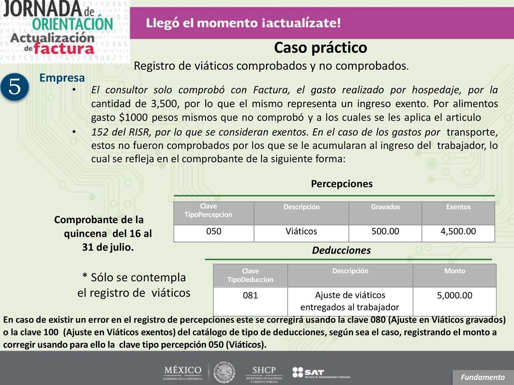 Comprobante de la quincena del 16 al 31 de julio.