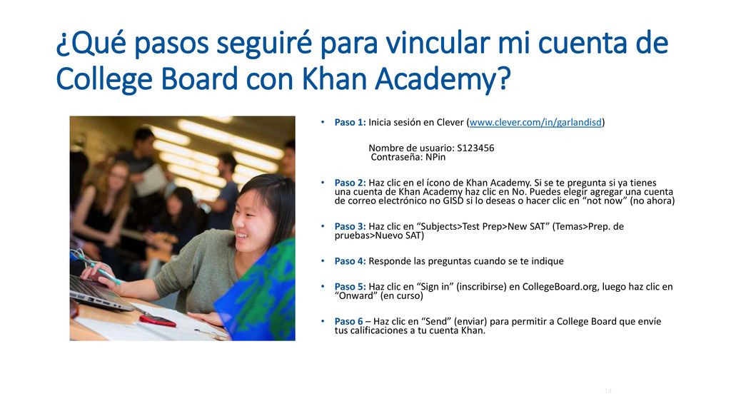 ¿Qué pasos seguiré para vincular mi cuenta de College Board con Khan Academy