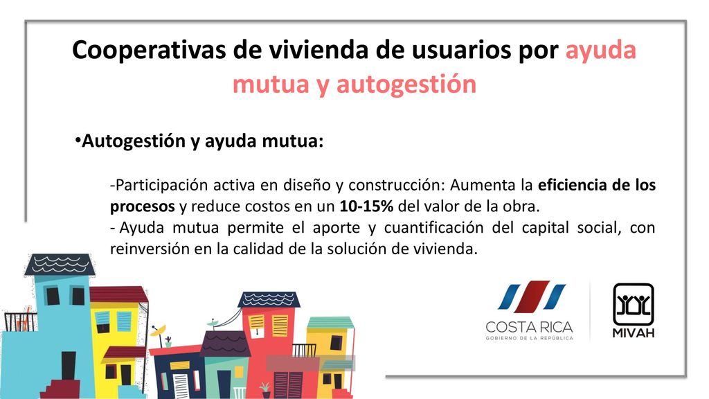 Cooperativas de vivienda de usuarios por ayuda mutua y autogestión