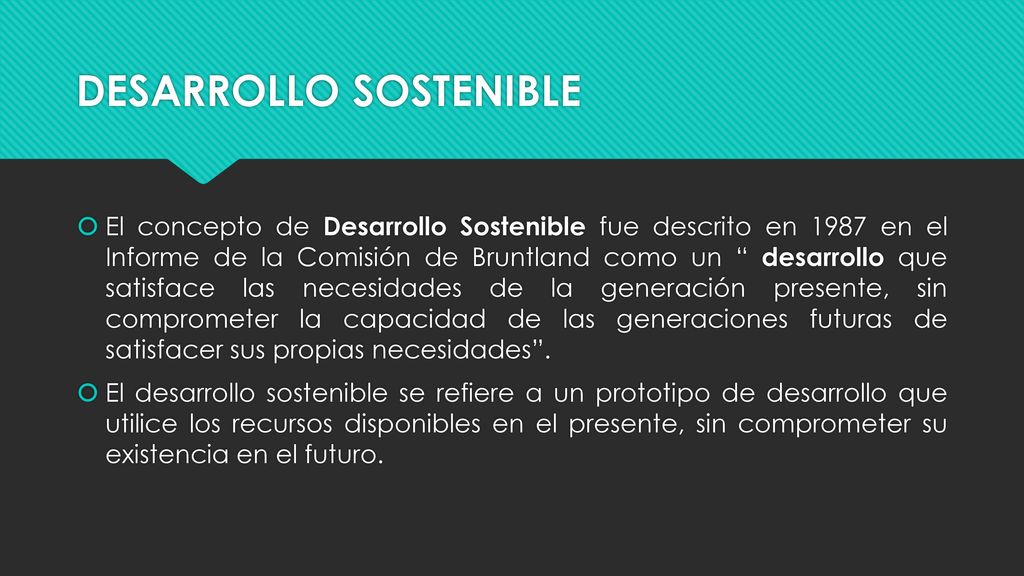 DESARROLLO SOSTENIBLE