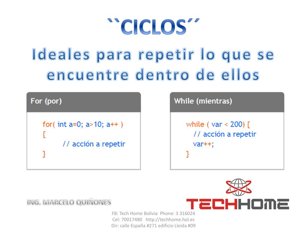 Ideales para repetir lo que se encuentre dentro de ellos