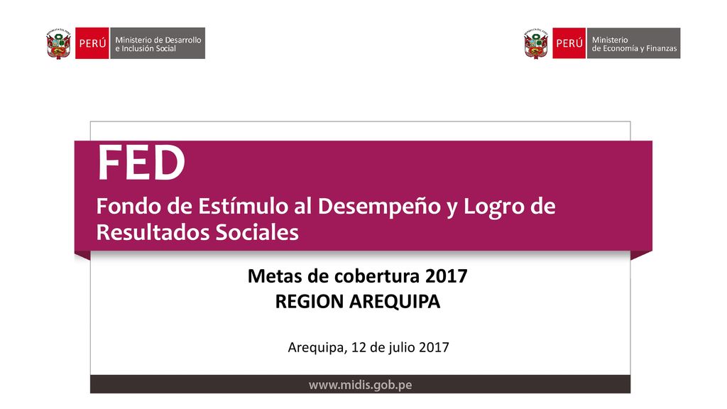 FED Fondo de Estímulo al Desempeño y Logro de Resultados Sociales