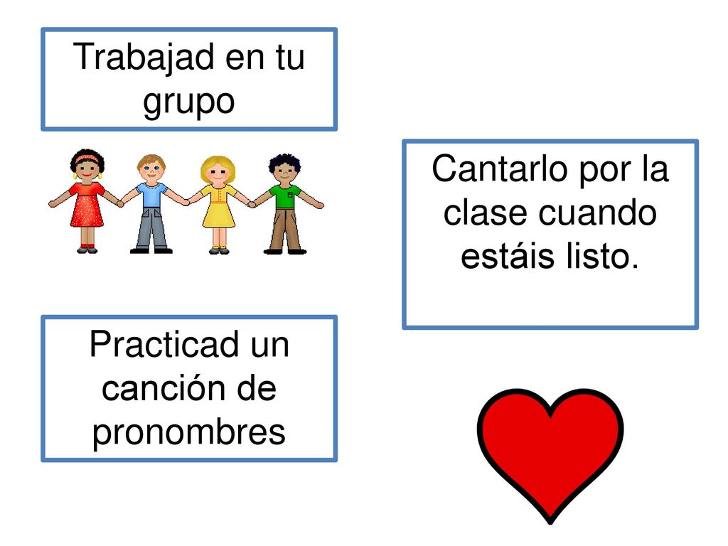 Cantarlo por la clase cuando estáis listo.