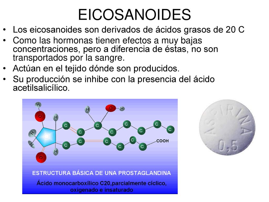EICOSANOIDES Los eicosanoides son derivados de ácidos grasos de 20 C