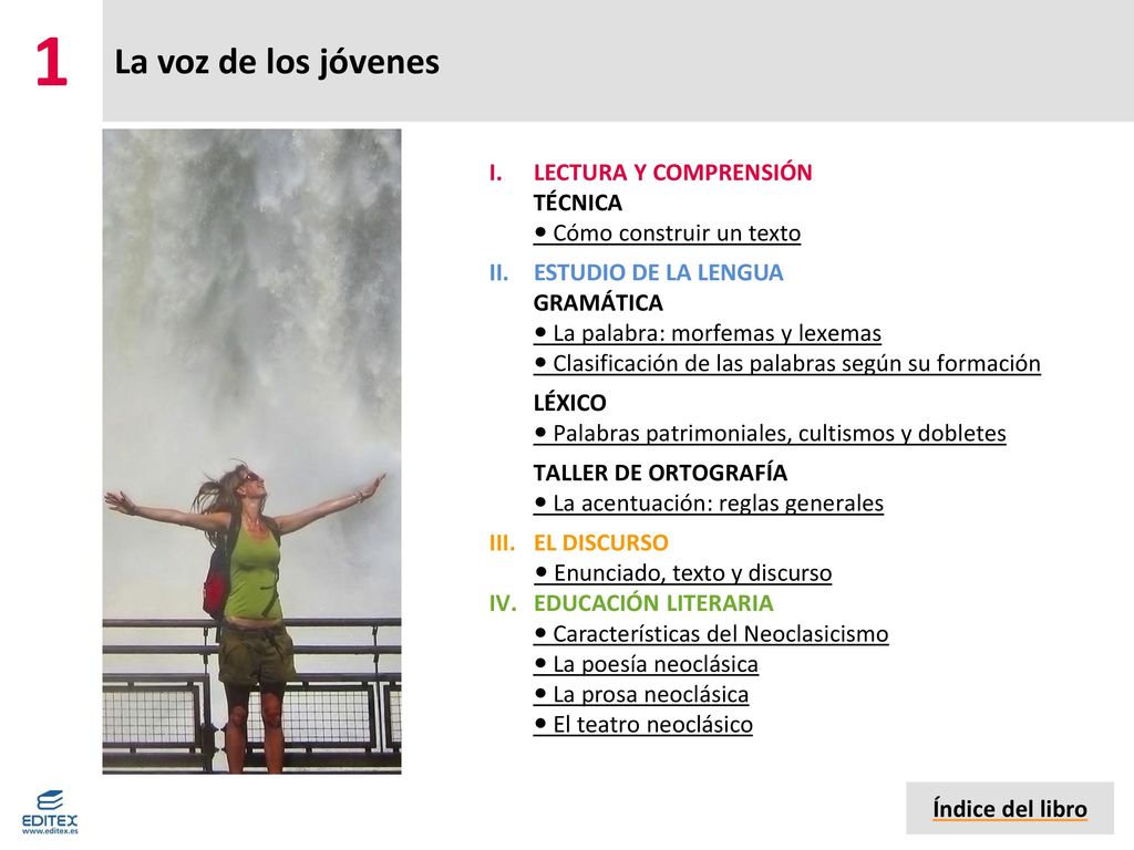1 La voz de los jóvenes LECTURA Y COMPRENSIÓN TÉCNICA