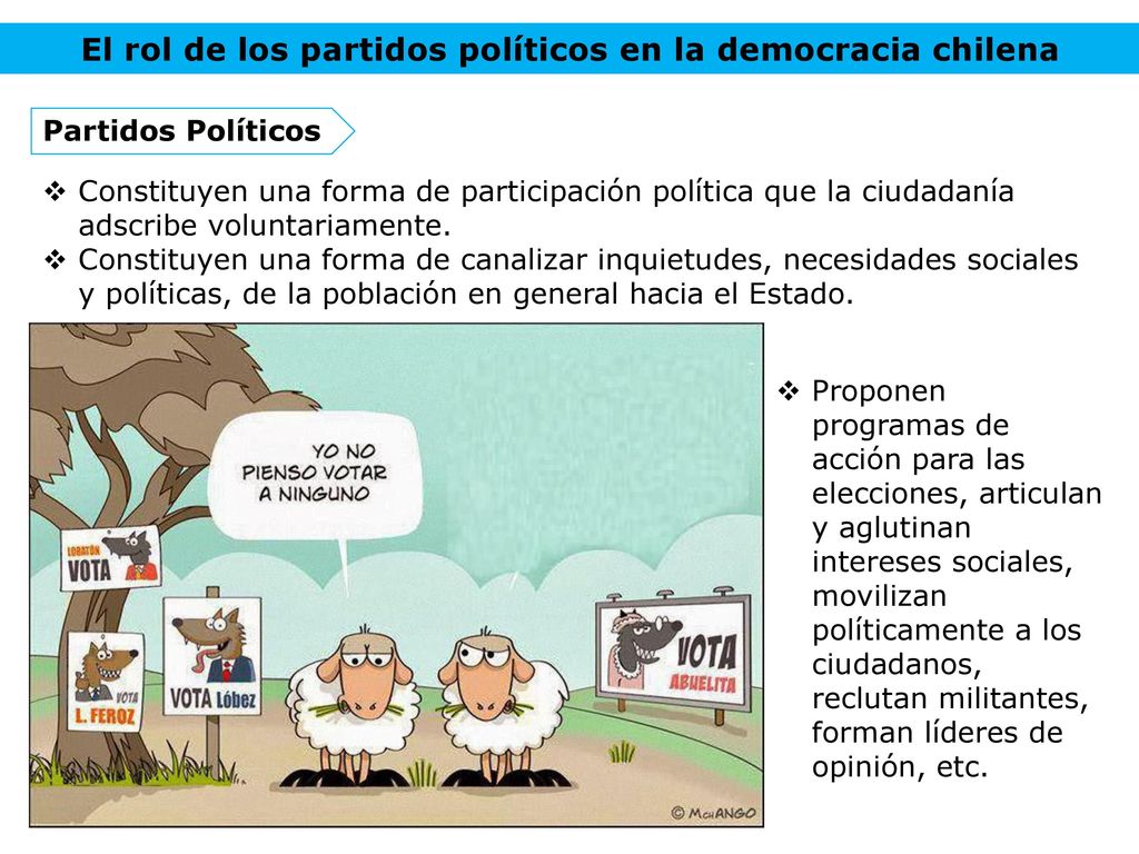 El rol de los partidos políticos en la democracia chilena